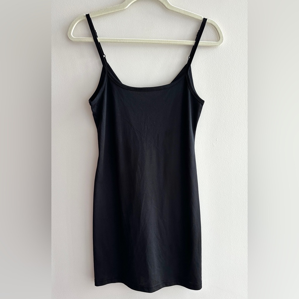 Miss Selfridge Black Stretch Cami Mini Dress, Size 2